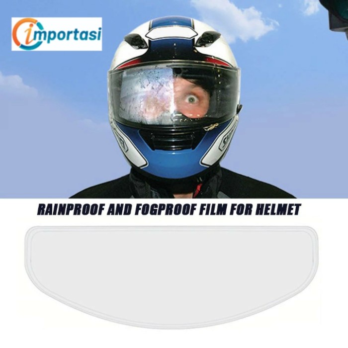 Universal Anti Fog Visor Kaca Helm Anti Kabut Embun Hujan Sticker