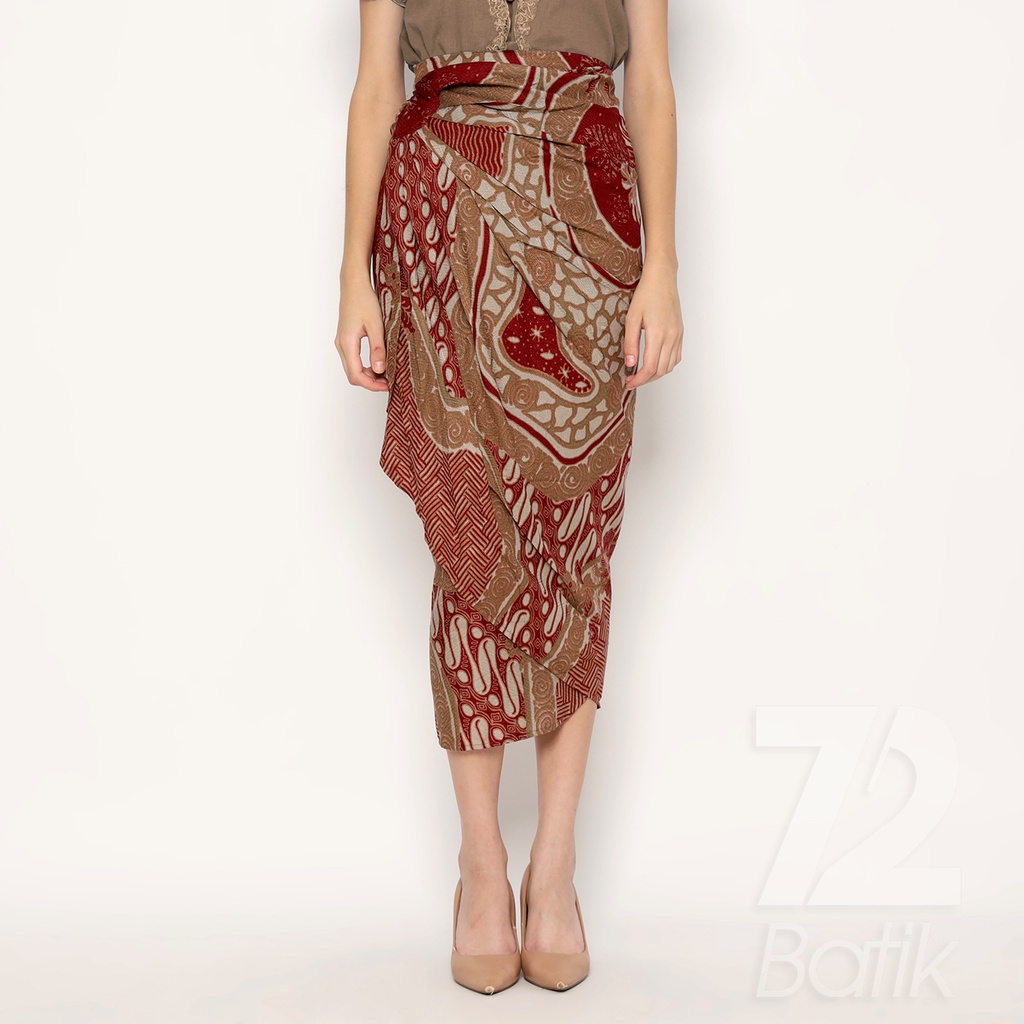 ROK BATIK SPAN Jena Skirt Lilit Kebaya Instan Modern Motif Parang Roll Warna Merah Maroon 723236 Cap 72 - Rok Batik Lilit Bawahan Skirt Kamen Kebaya Songket Batik Panjang Plisket Span Instan Jadi Bali Lembaran Premium Modern Untuk Wanita Kondangan