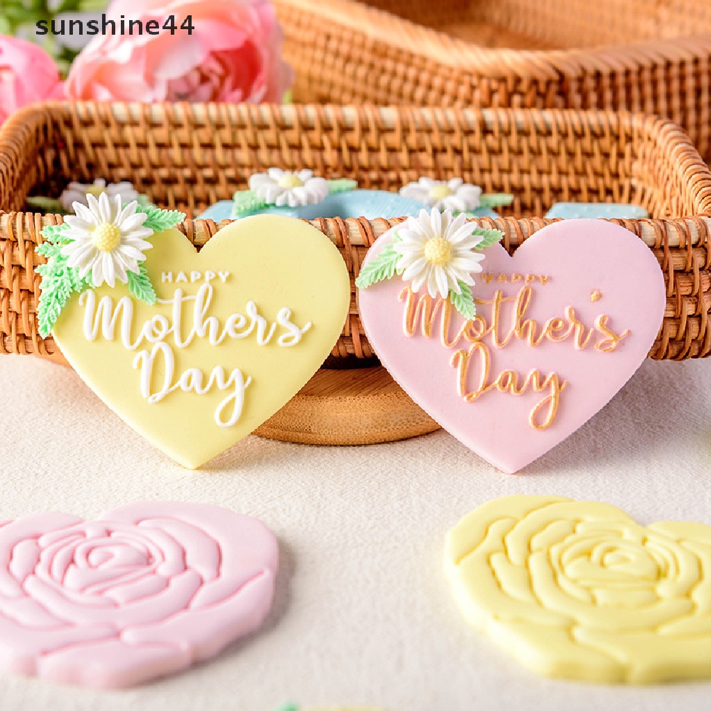 Sunshine Mom Cetakan Kue Huruf Ulang Tahun Fondant Cetakan Cookie Biscuit Stamp Mold ID