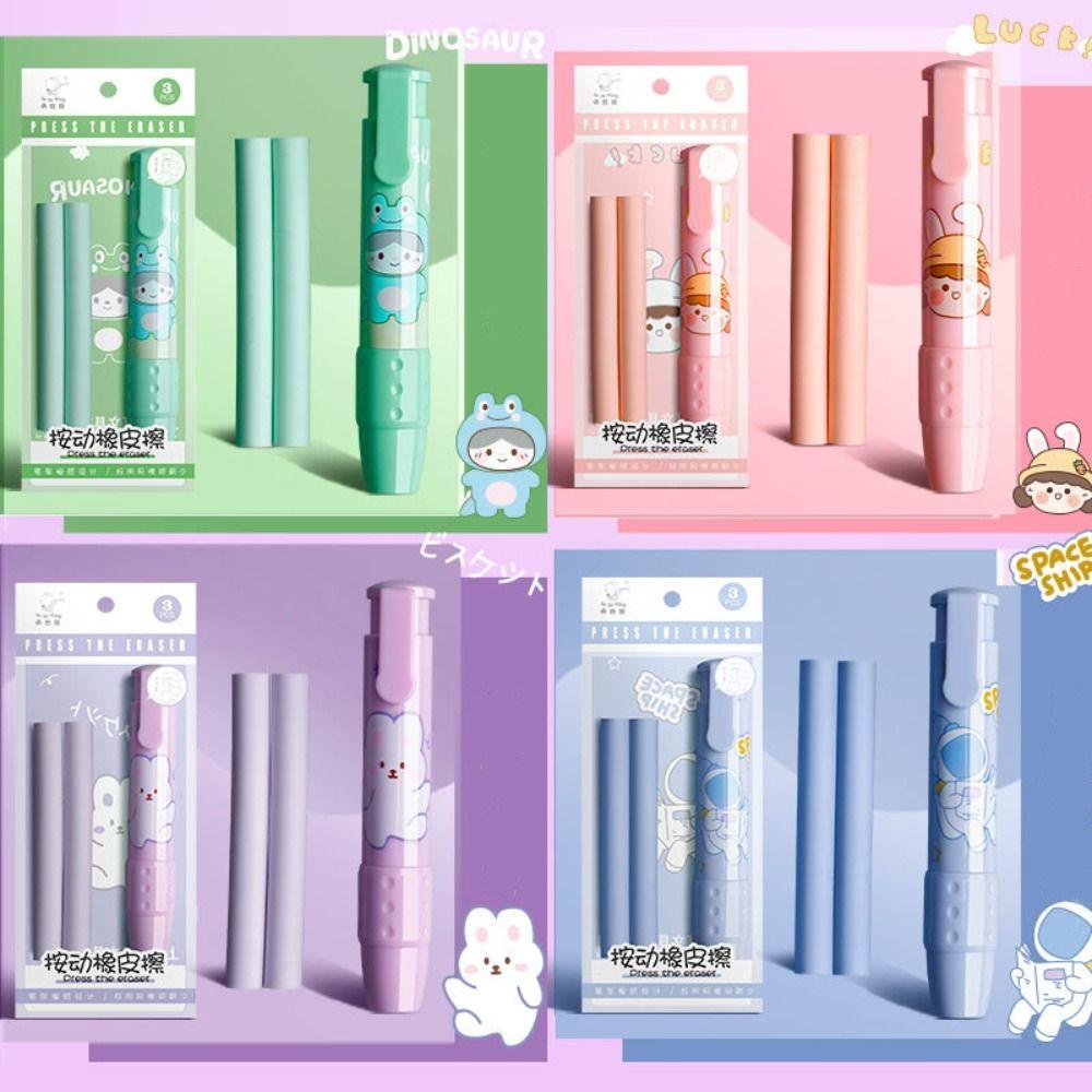 Pineapple 2PCS Penekan Pensil Eraser Kado Alat Tulis Untuk Anak Pen Type Eraser