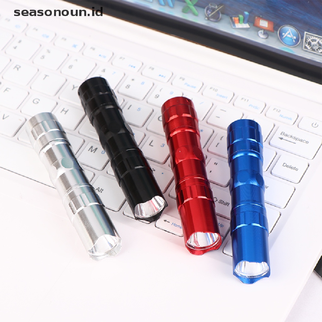 Seasonoun 3W Aluminium Alloy Tahan Air LED Torch Portable Lampu Saku Cahaya Yang Kuat.