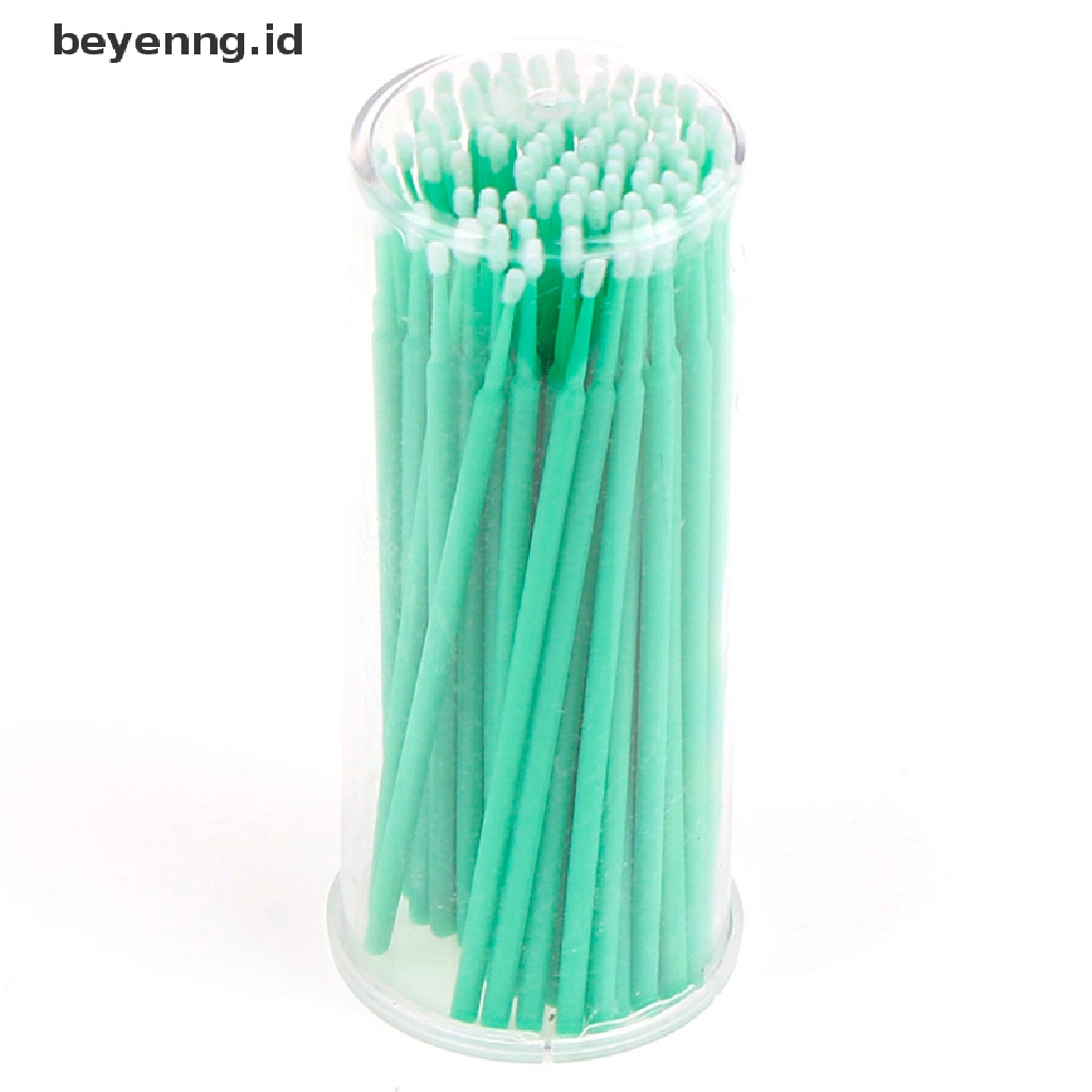 Beyen 100Pcs 13warna Swab Aplikator Micro Brush Eyelashes Extension Maskara Tools ID