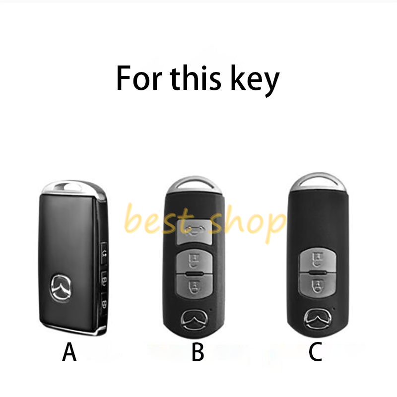 Casing Kunci Mobil Mazda 3 Atenza CX5 cx8 CX4 M6 CX30 Keyless Bahan Kulit