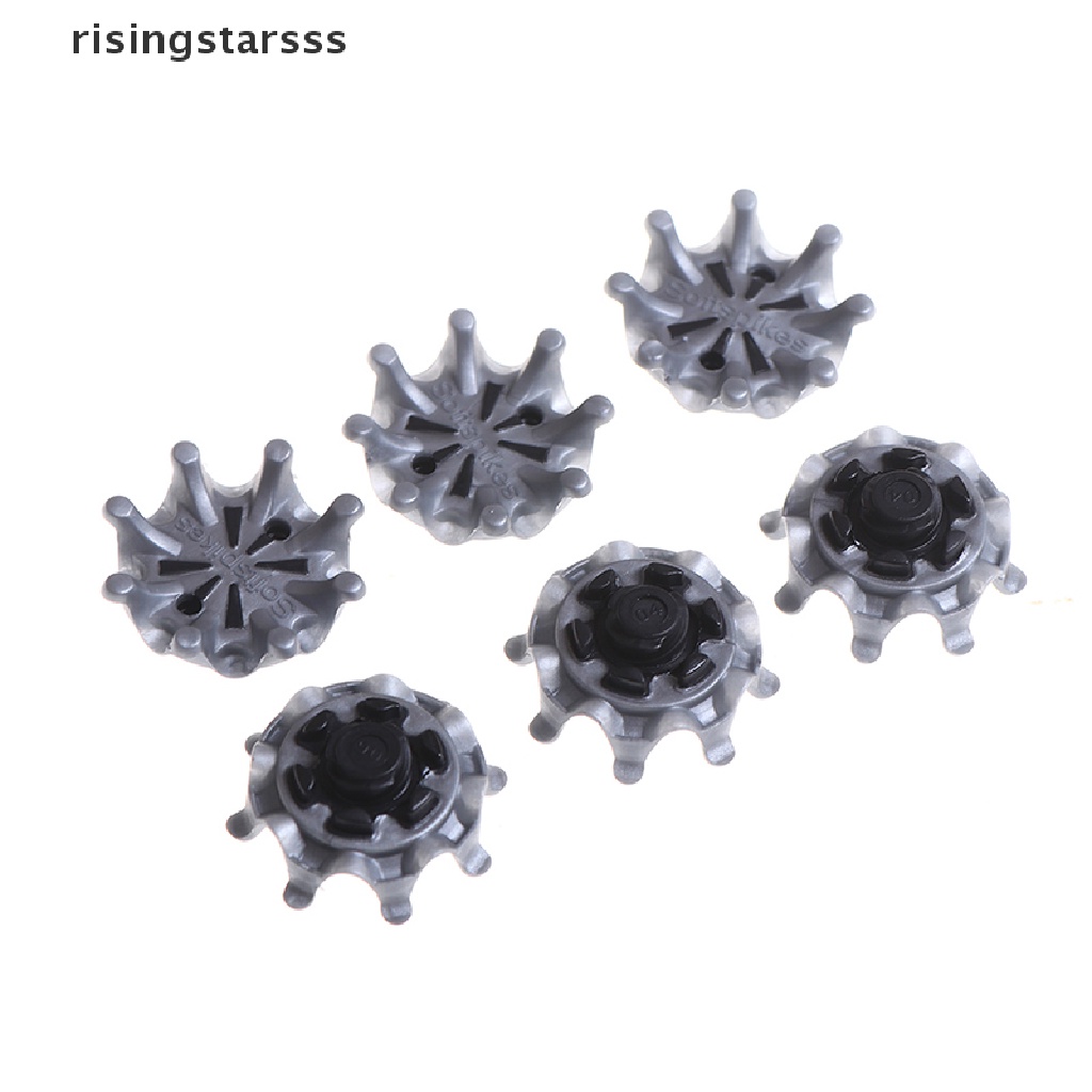 Rsid Span-new 14x Silver Sepatu Golf Paku Cepat Twist Studs Cleats Softspikes Untuk Footjoy Jelly