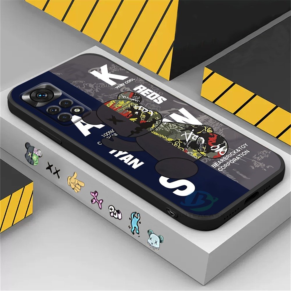 Redmi Note 12 11S 11 Pro Redmi 10C 10A 9C 9T Note10 5G Note 10S Note 9s Poco M3 Pro X3 Pro NFC Graffiti Kamuflase Beruang Casing Ponsel Silikon Lembut Binteacase