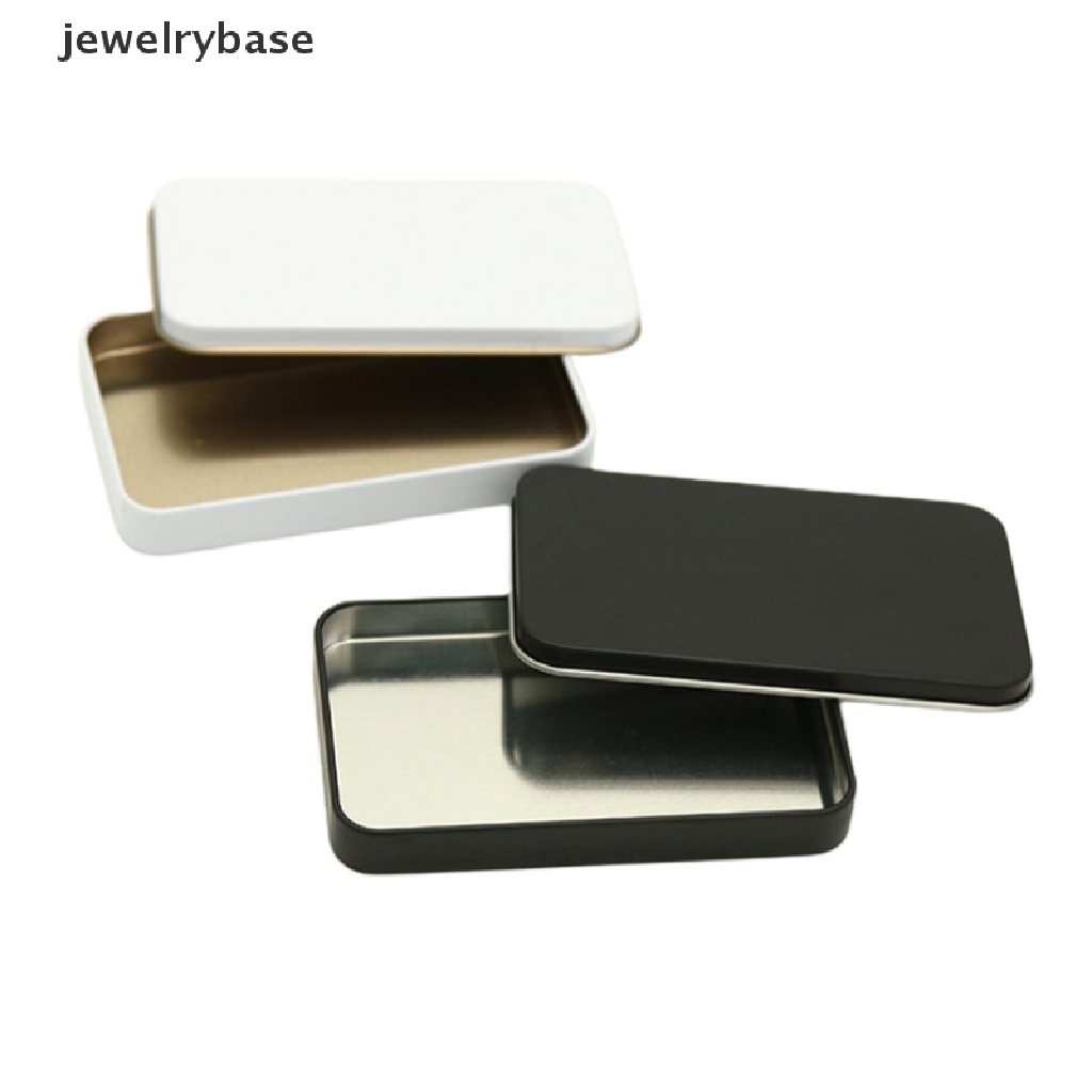 [jewelrybase] 1pcs Kotak Kaleng Persegi Panjang Kotak Besi Kosmetik Bermutu Tinggi Kotak eye shadow Butik