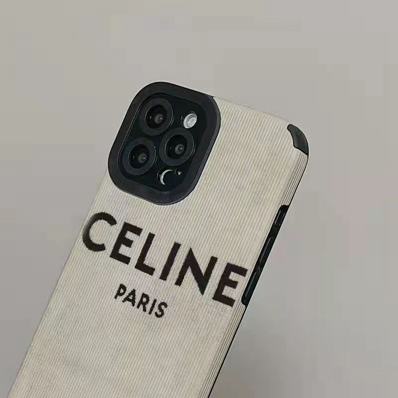 Fashon Paris CELINE Soft Case iP iPhone 7 8 Plus SE 2020 X XR XS Max 11 12 13 14 Pro Max FTD Stripe Casing Apple