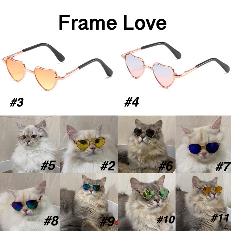 (Promo)Kacamata Keren Untuk Aksesoris Properti Foto Anjing Dan Kucing Peliharaan Image 6