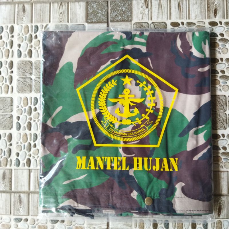 Ponco Loreng Jas Hujan Ponco Loreng TNI Malvinas