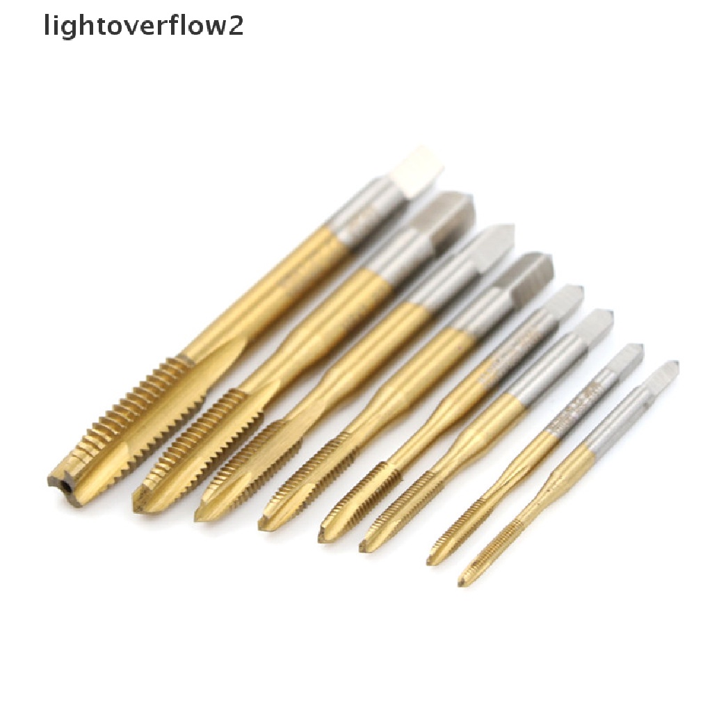 [lightoverflow2] M2/m2.5/m3/m3.5/m4/m5/m6/m8 HSS Metric Straight Flute Thread Screw Tap Plug Tap [ID]