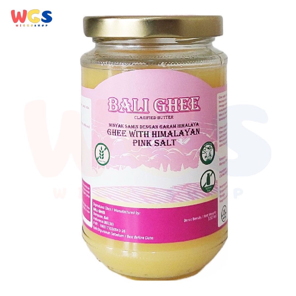 Bali Ghee Clarified Butter Ghee Himalayan Pink Salt Gluten Free 330ml