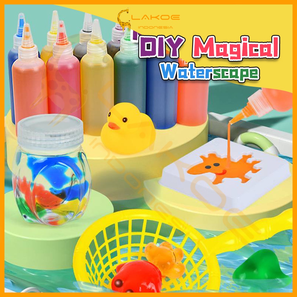 Lakoe Mainan Anak Magical Waterscape DIY Kreatif Jelly Mainan Edukasi Mainan Membuat prakarya