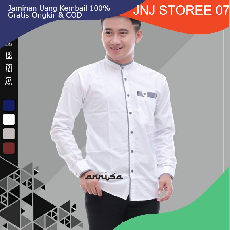 4.4 RAMADHAN SALE BAJU KOKO ANNISA LIST - FASHION MUSLIM PRIA DEWASA - KEMEJA KOKO REMAJA - BAJU KOK