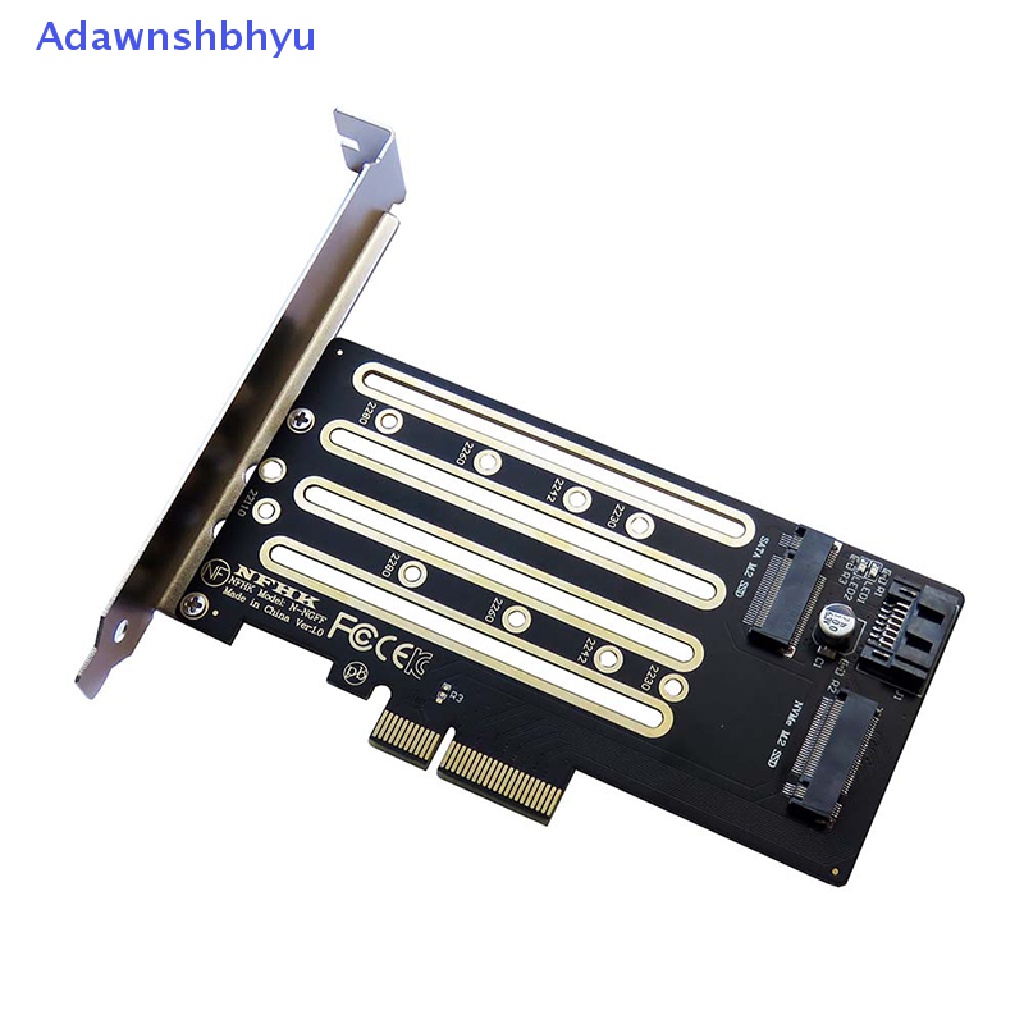 Adhyu NVMe M.2 SSD to PCIe 3.0 4.0 x4, SATA M.2 SSD to SATA dual purpose adapter ID