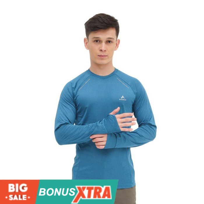 E lllGER1989 Kaos MT LEUSER LS BASELAYER TSHIRT 91000 8274 Original Cowok