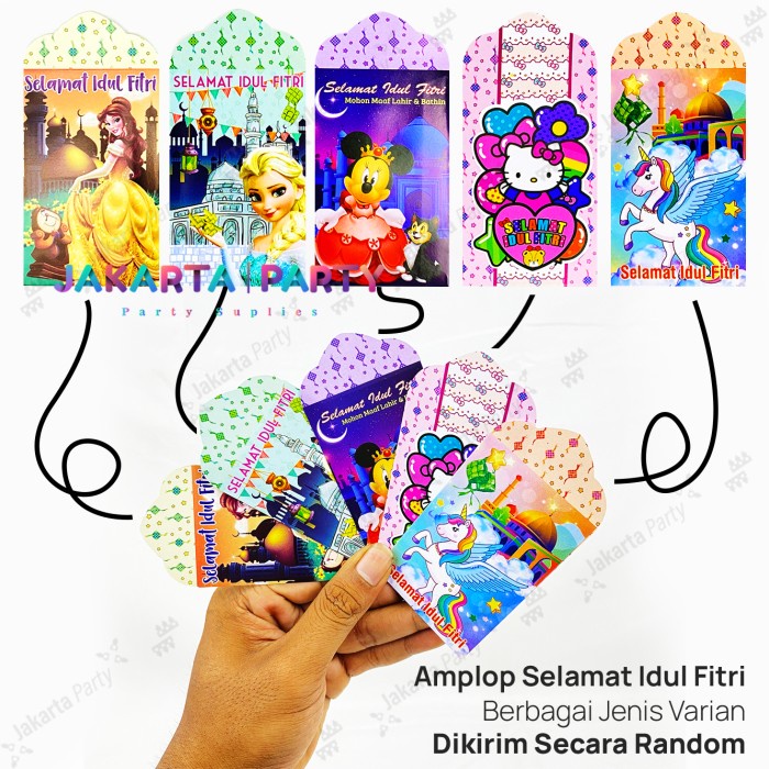 AMPLOP LEBARAN/AMPLOP UNIK/AMPLOP ANGPAO LEBARAN MURAH KARAKTER