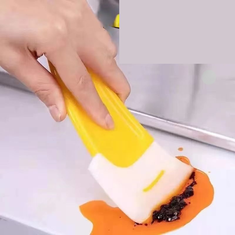 Silicone Cream Butter Spatula Panci Kotor Panci Piring Minyak Penghilang Noda Pembersih Scraper Kue Saos Scraper Pastry Baking Tool Peralatan Dapur