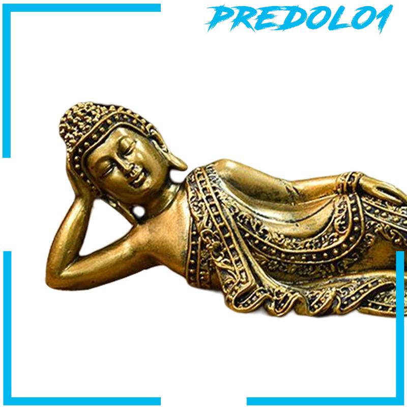 [Predolo1] Hadiah Patung Resin Patung Buddha Thailand Gaya Vintage Untuk Dekorasi Desktop