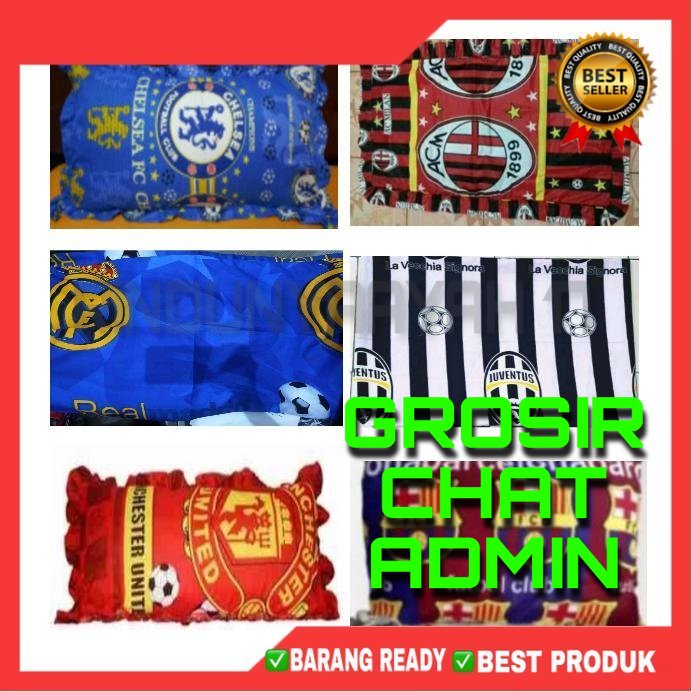 [RA]SARUNG COVER BANTAL DAN GULING MOTIF BOLA SATUAN LEMBUT ADEM TIDAK LUNTUR