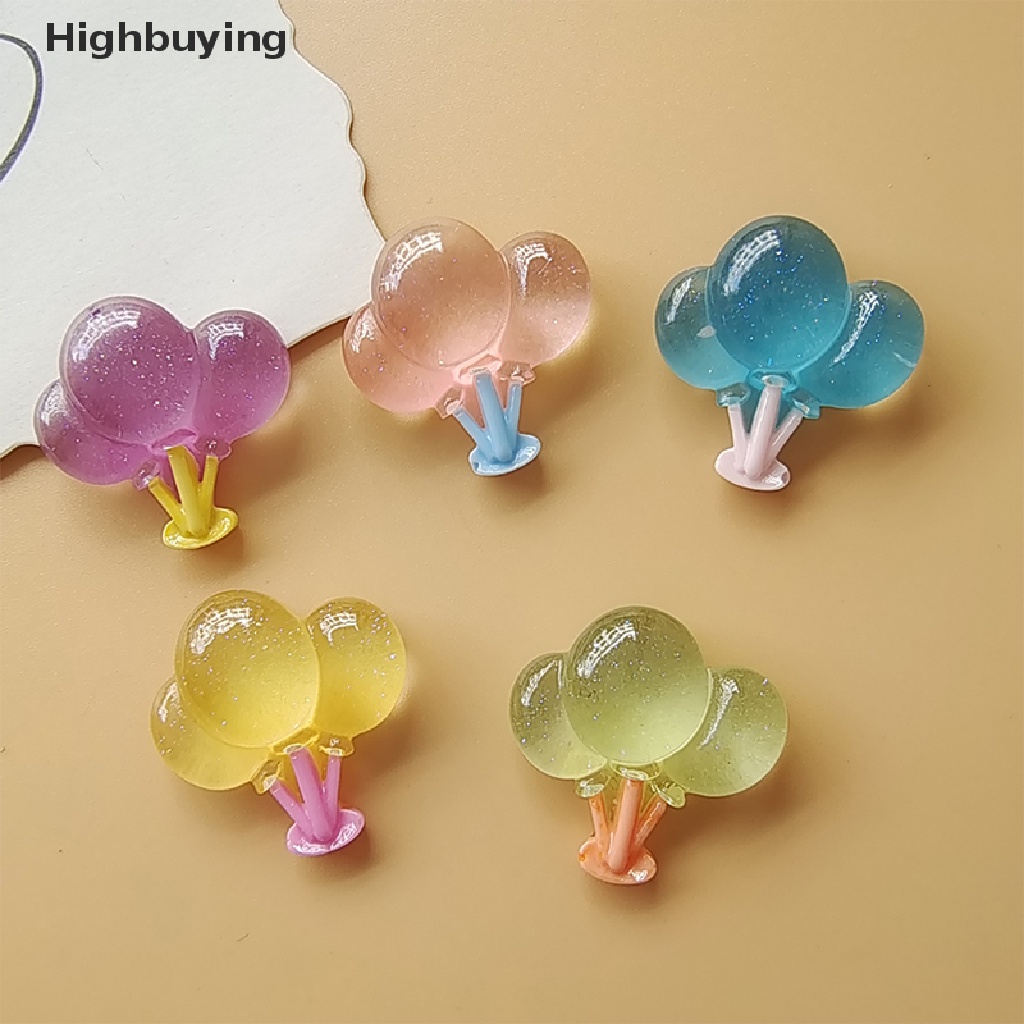 Hbid 10Pcs Glow in the Dark Balon Transparan Perhiasan Aksesoris Handmade DIY Bahan Resin Aksesoris Glory