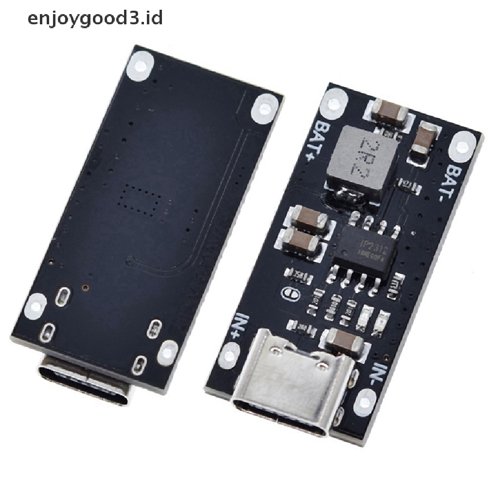 [Rready Stock] Tipe-C Input USB Arus Tinggi 5V Polymer Ternary Lithium Papan Pengisian Cepat Cepat Modul (ID)