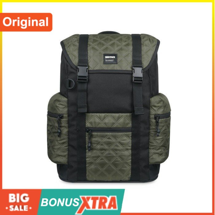 Bodypack Tas Ransel Author Overrow Laptop Backpack Olive BPEGB3D00 Ori