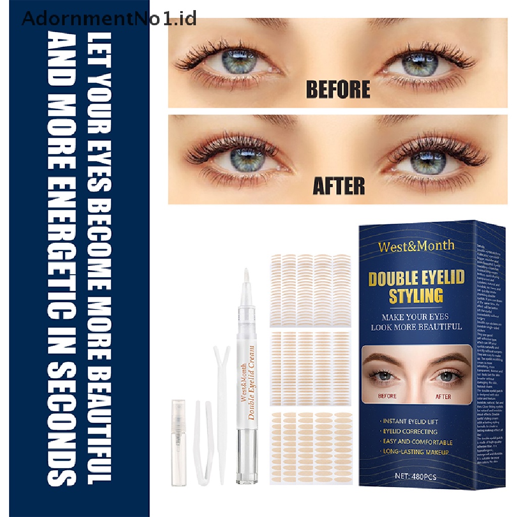 [AdornmentNo1] Invisible Eyelid Sticker Lace Eye Lift Strip Double Tape Stiker Perekat [ID]