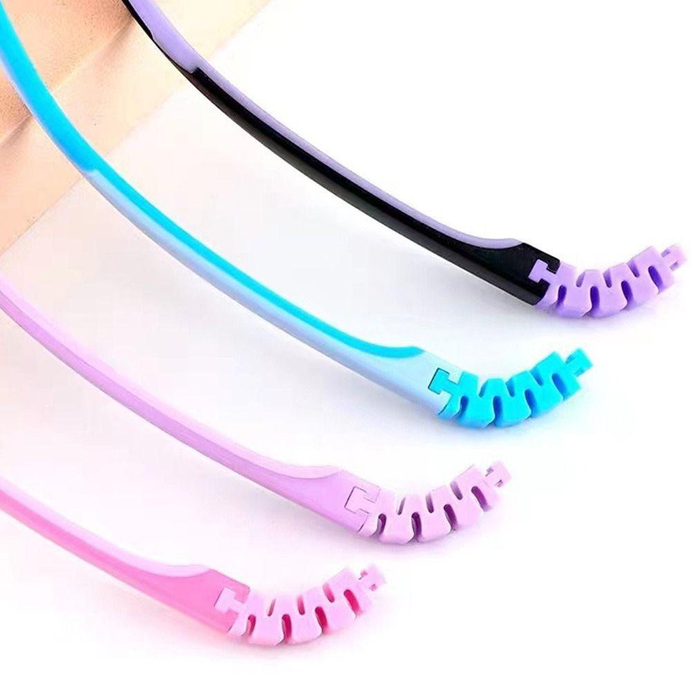 Nanas Kacamata Lengan Bicolor Snap-on Anti-Slip Aksesoris Kacamata