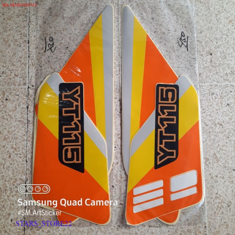 (ORI) Striping Yamaha YT115 Sticker YT115 Striping YT115 Sticker Yamaha YT115