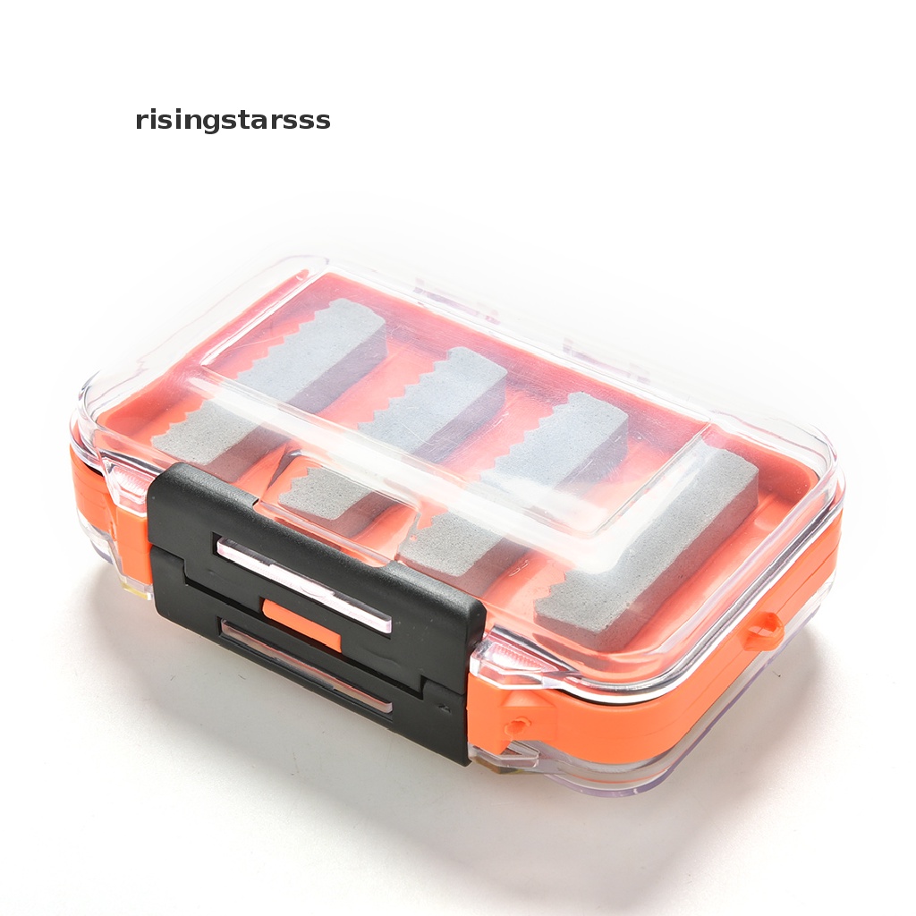 Rsid Span-new Double Side Waterproof Pocket Fly Fishing Box Slid Foam Insert Tahan 170fly Jelly