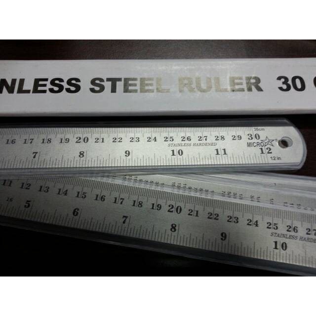 

NEW SALEE! Penggaris besi 30 cm microstar PROMO