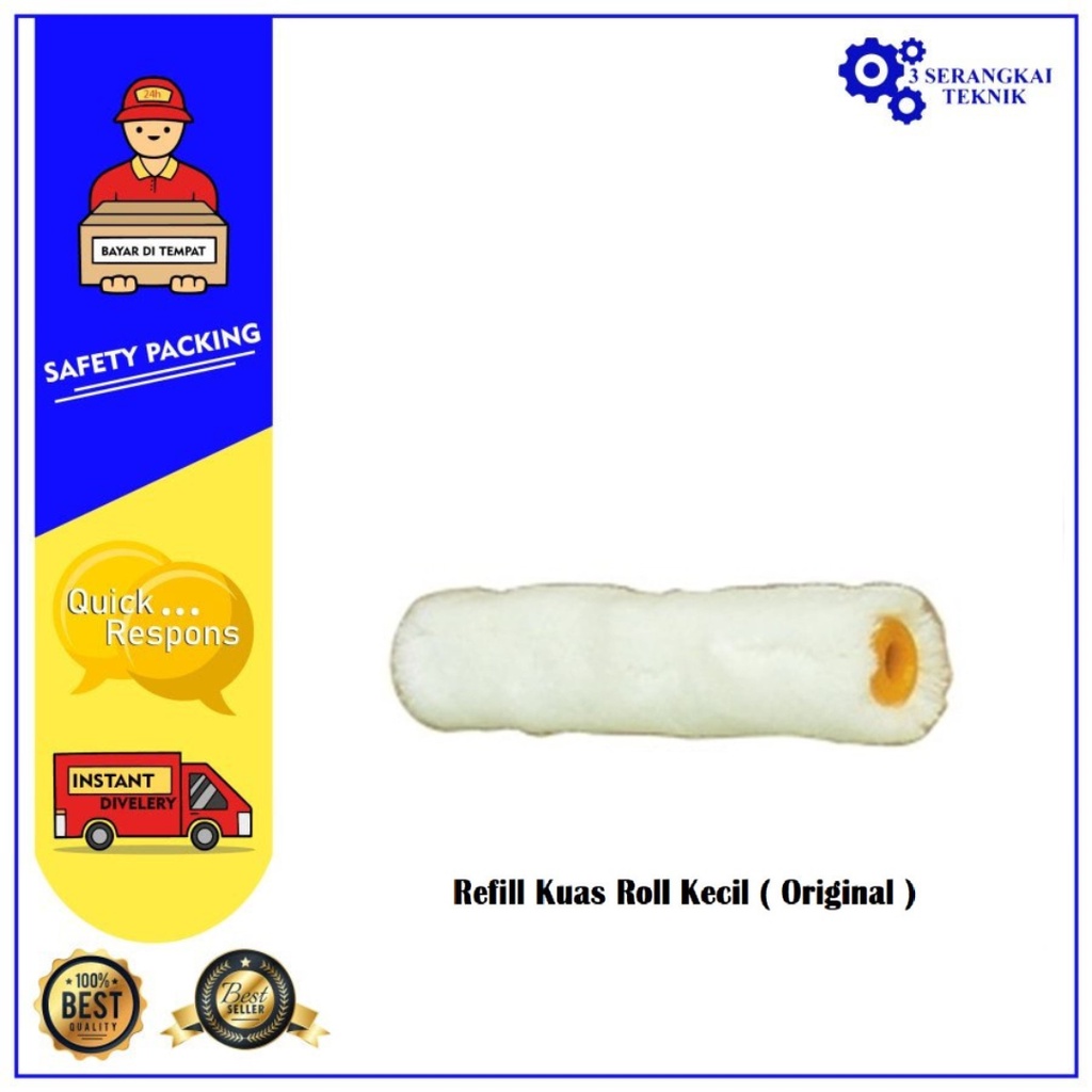 FIA Refill Bulu Kuas Roll 4 inch - Isi Ulang Roller Kecil ( ORIGINAL )