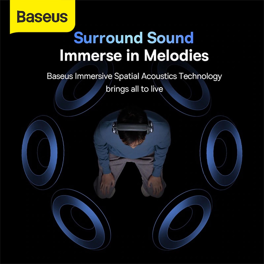 Baseus Bowie H2 Headphone ANC Headset Bluetooth Wireless Earphone Noise Canceling