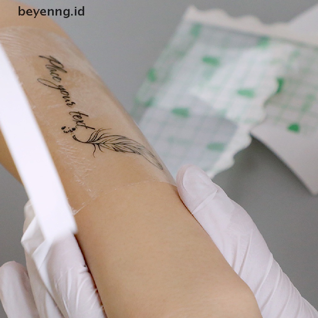 Beyen 10pcs Stiker Perbaikan Tato Film Wrap Cover Makeup Permanen Patch Tahan Air ID