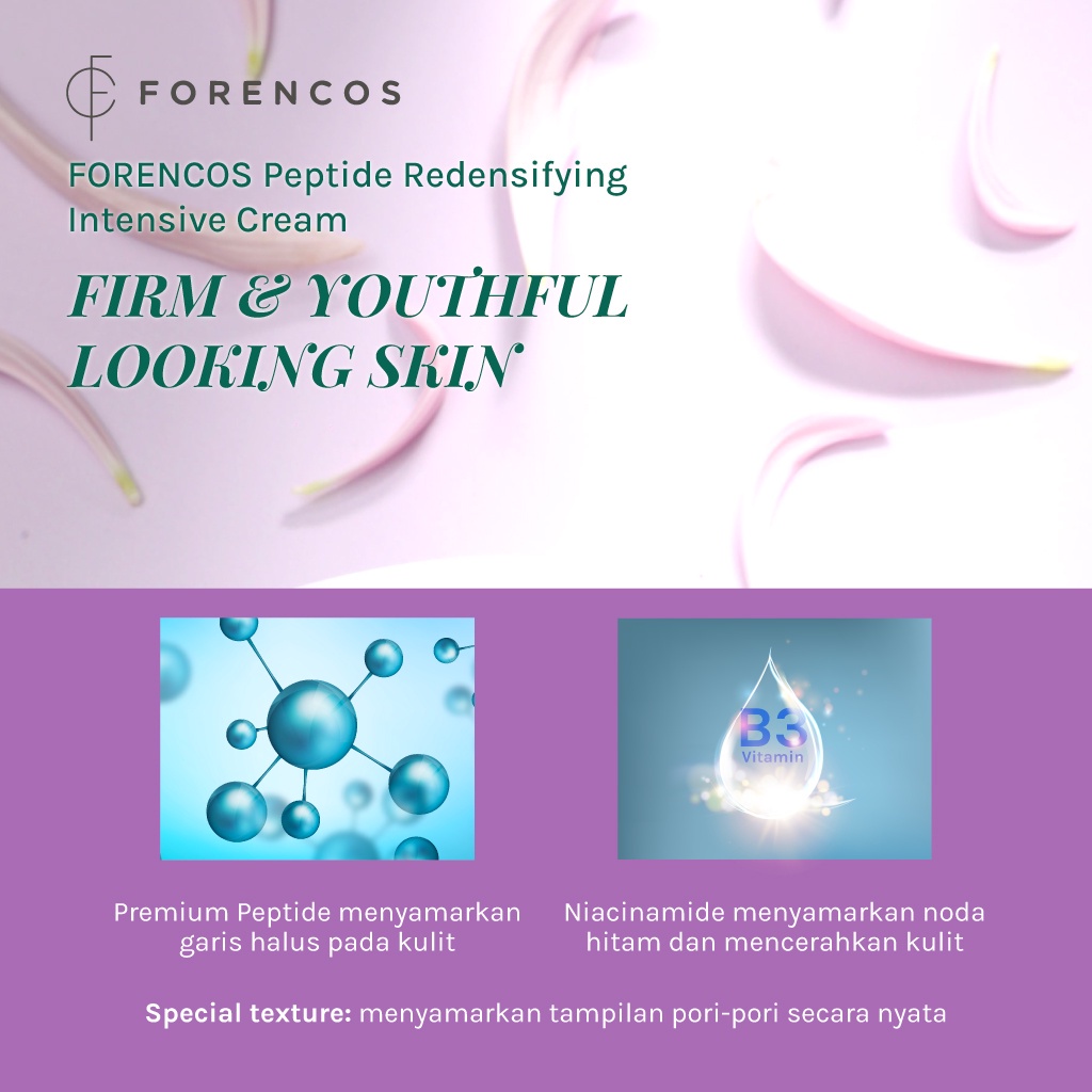 [CLEARANCE] FORENCOS Peptide Cream - Anti Aging untuk kulit Glowing