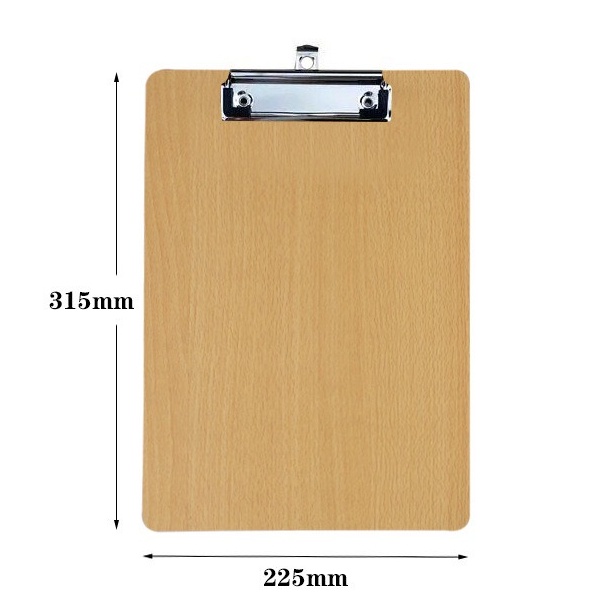 Papan Jalan Papan Klip Ujian Clipboard A4 Bahan Kayu MDF GM-ST0231