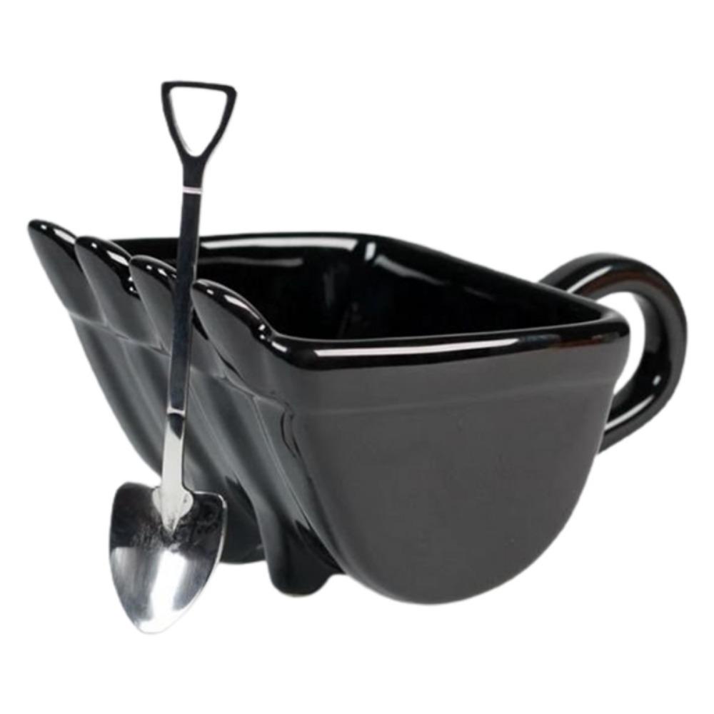 [Elegan] Tea Cup 3D Lucu Excavator Bucket Portable Gelas Kopi Plastik