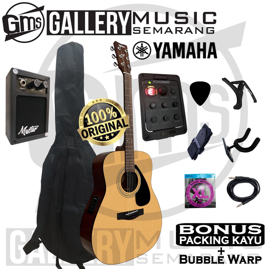 ORIGINAL Gitar Akustik Elektrik Yamaha F310 Original Preamp Equalizer Tuner Fishman