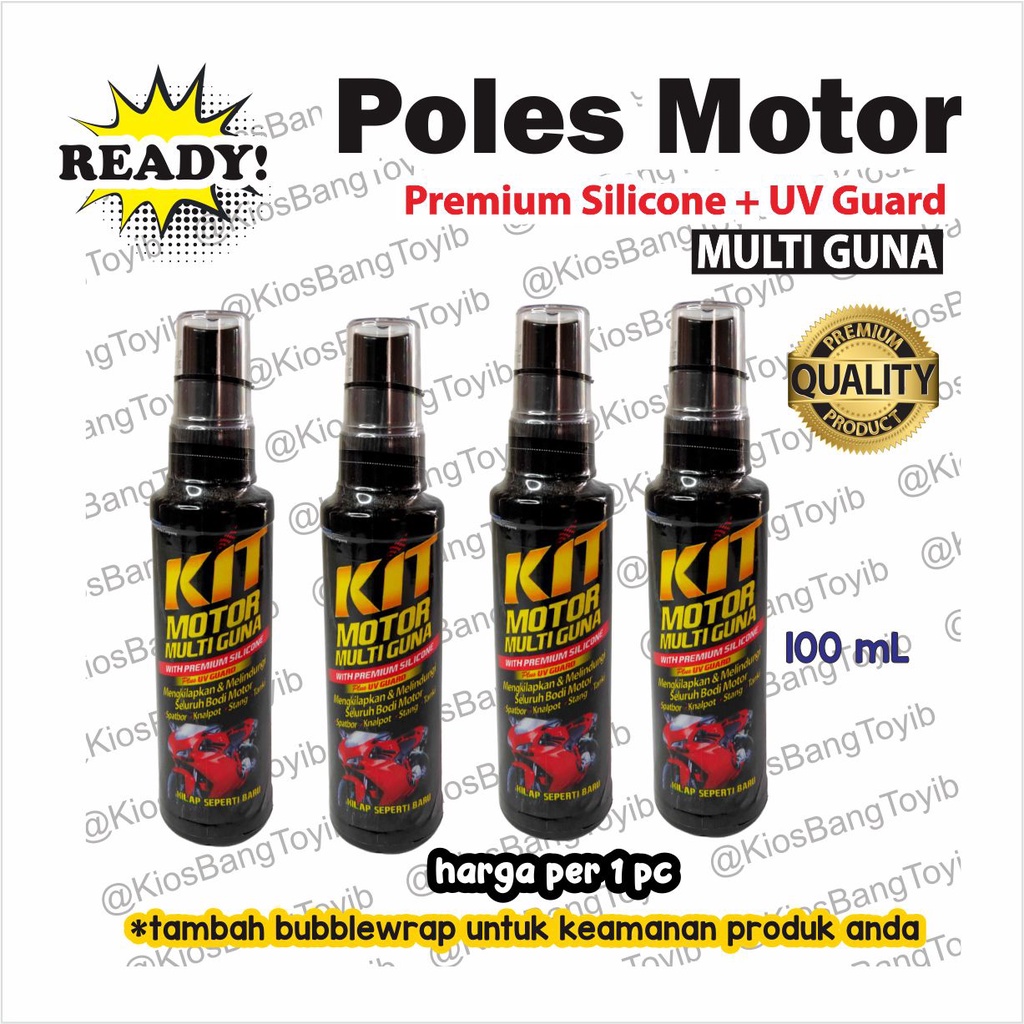 ORI KIT Poles Body Motor Multiguna Spray 100mL Pengkilap Motor