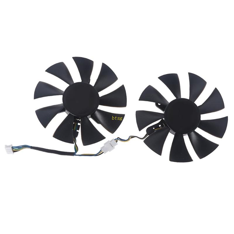 Bt 2PCS 87mm Kartu Grafis Pendingin VGA Fan GFY09010E12SPA 4Pin 12V 0.5A Cooler Fan