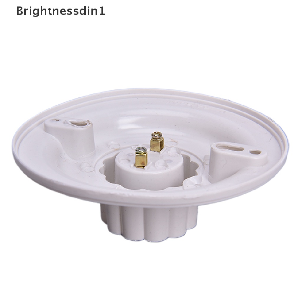 [Brightnessdin1] E27 LED Light Bulb Holder Round Socket E27 Base Soket Lampu Gantung Sekrup Base Butik