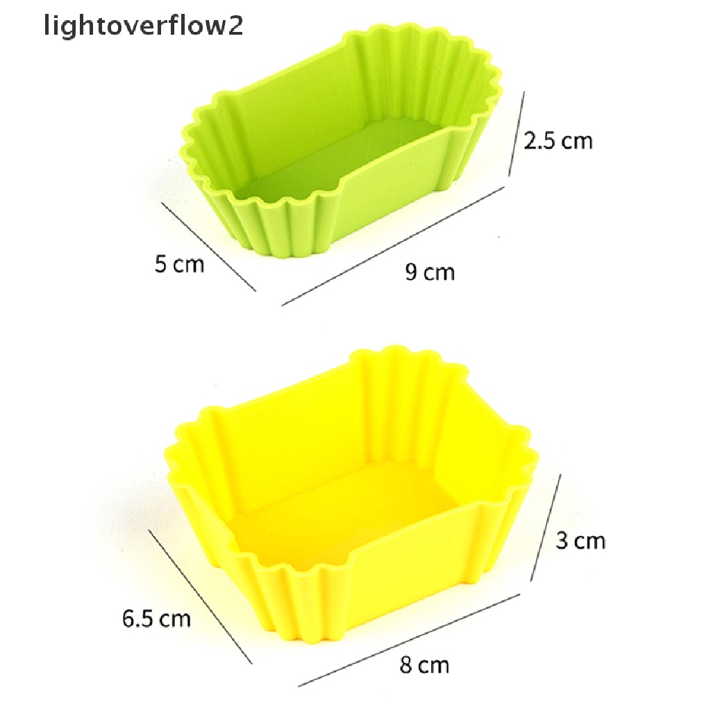 [lightoverflow2] 3Pc/Set Bento Dish Cup Lunch Separator Kitchen Tools Accessories Baked Cake Mold [ID]