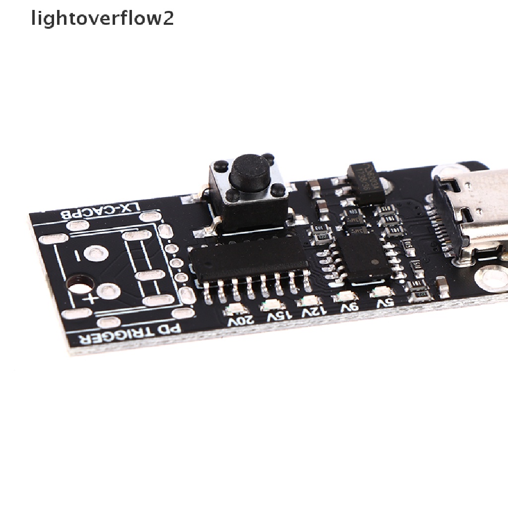 [lightoverflow2] Usb Type-C PD Decoy Trigger Board 9V 12V 15V Output PD 2.0 3.0 Adaptor Trigger [ID]