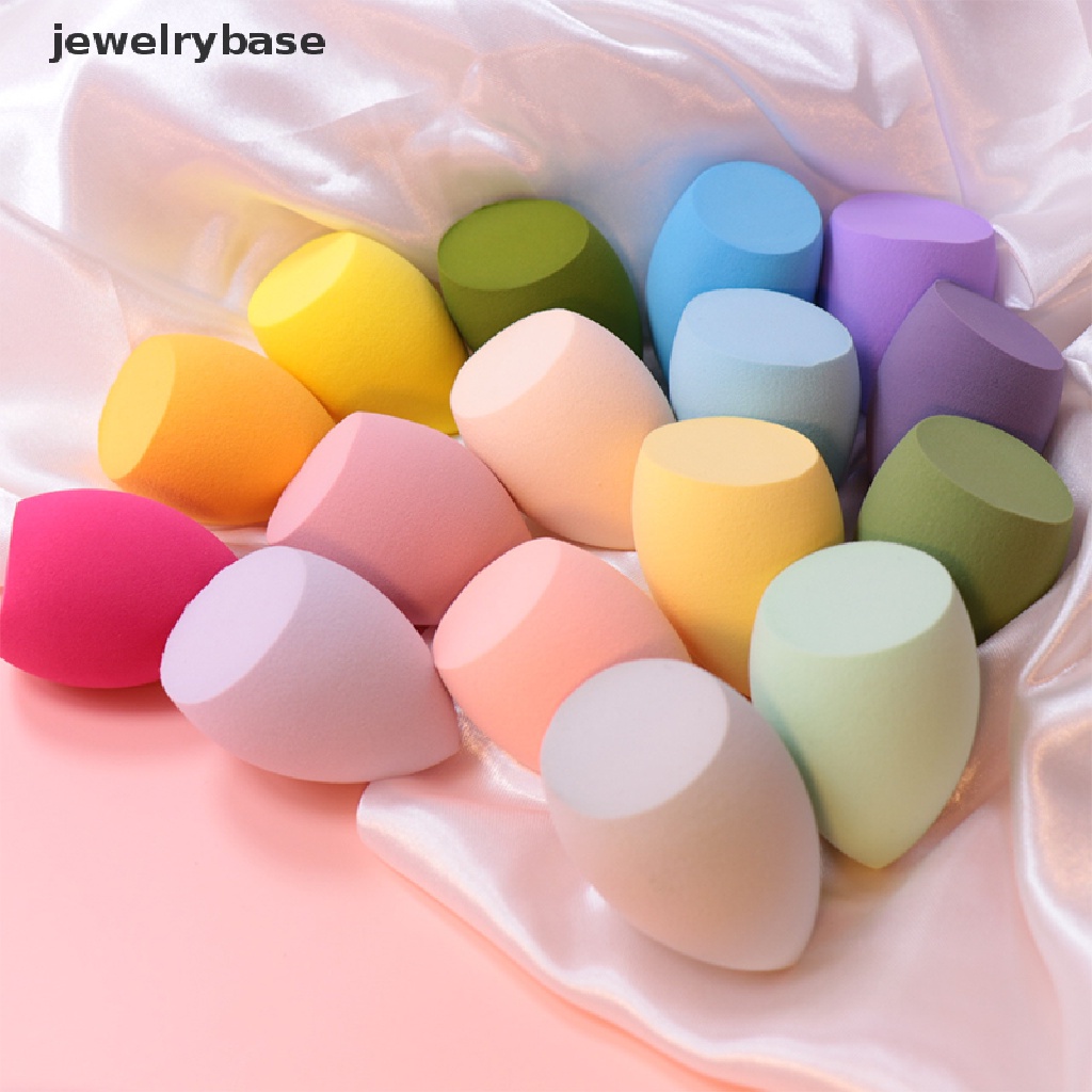 [jewelrybase] Colorful Lembut Tetesan Air Kecantikan Makeup Spons Kosmetik Bedak Puff Butik