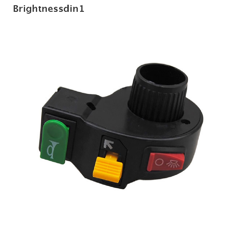 [Brightnessdin1] 3in1 Saklar Motor Sepeda Elektrik Scooter ATV Quad Lampu Sein Tanduk Di Butik