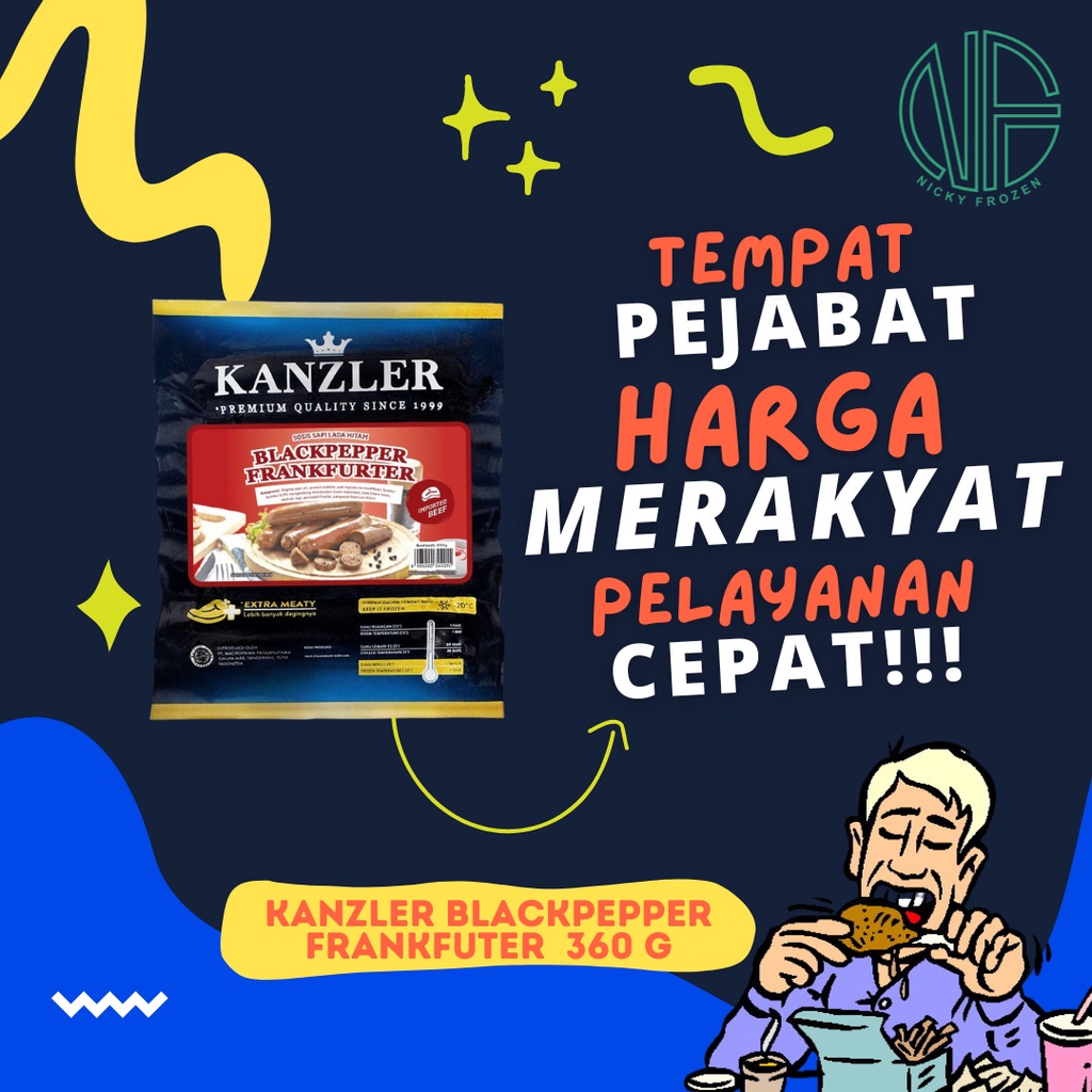 

KANZLER BLACKPEPPER FRANKFURTER 360gr