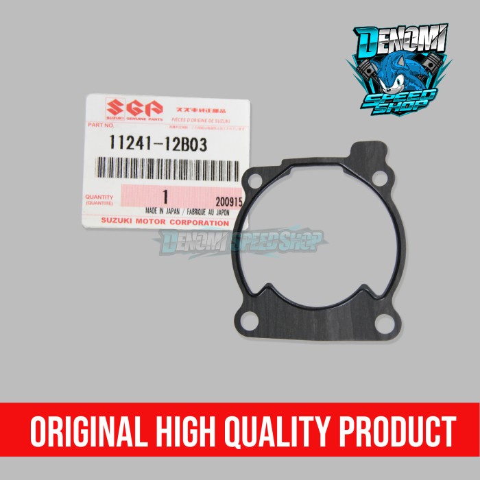 Packing Paking Gasket Perpak Cylinder Silinder Blok Seher Bawah Suzuki RGR 150 Original SGP 11241-12