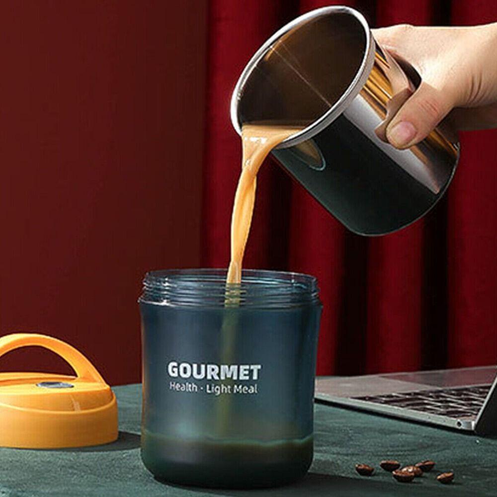 R-FLOWER Vacuum Insulated Soup Jar Home Travel Dengan Pegangan Breakfast Storage Cup