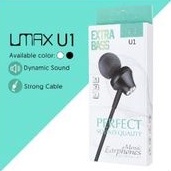 Headset handsfree UMAX U1 BASOKA Earphone bazoka super extra bass Original