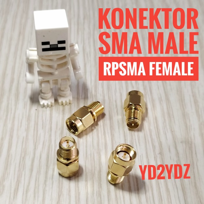 konektor sma male rpsma female rp-sma modem mifi router drone antenna connector converter sambungan antena pigtail analyzer nanovna rf adapter rp